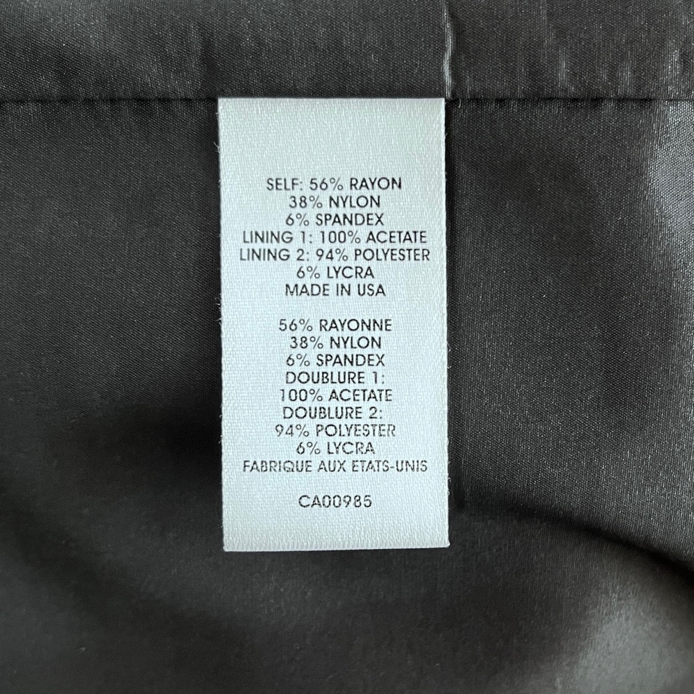 Vintage Y2K Nanette Lepore Gray High Waist Pleated Pencil Skirt Size 4 - Picture 4 of 6